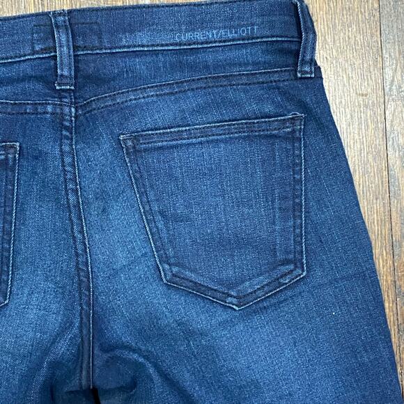 CURRENT/ELLIOTT Dark Wash Jeans Size 26 “The Ankle Skinny” Ridgeway Blue - Picture 6 of 11